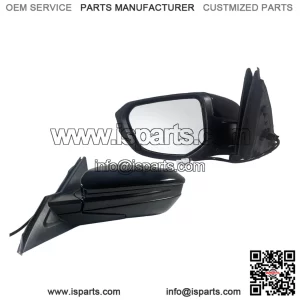 Left Driver Side Door Mirror for 2016-2021 Honda Civic LX SE Sport, Power Mirror, Manual Folding, Non-Heat, Match to Black, Replace 76258-TBA-A02ZA, HO1320283 (3 Pins)