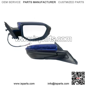 Right Passenger Side Door Mirror for 2016-2021 Honda Civic LX SE Sport, Power Mirror Adjust, Manual Fold, Non-Heated, Match to Aegean Blue Metallic Pearl, Replace 76208TBAC03ZA, HO1321283 (3 Pins)