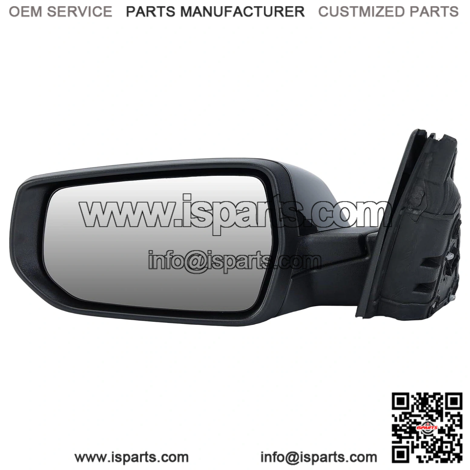 Driver Side View Mirror Compatible with Chevy Malibu 2016-2022, Non Heated, Without Signal Light, Manual Folding, LH (Gloss Black)