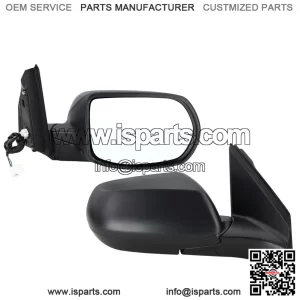 Right Passenger Side Door Mirror Compatible With 2012-2016 Honda CRV CR-V, Manual Folding, Power Glass, Black, Replace # 76208-T0A-A11 (3 Pins)