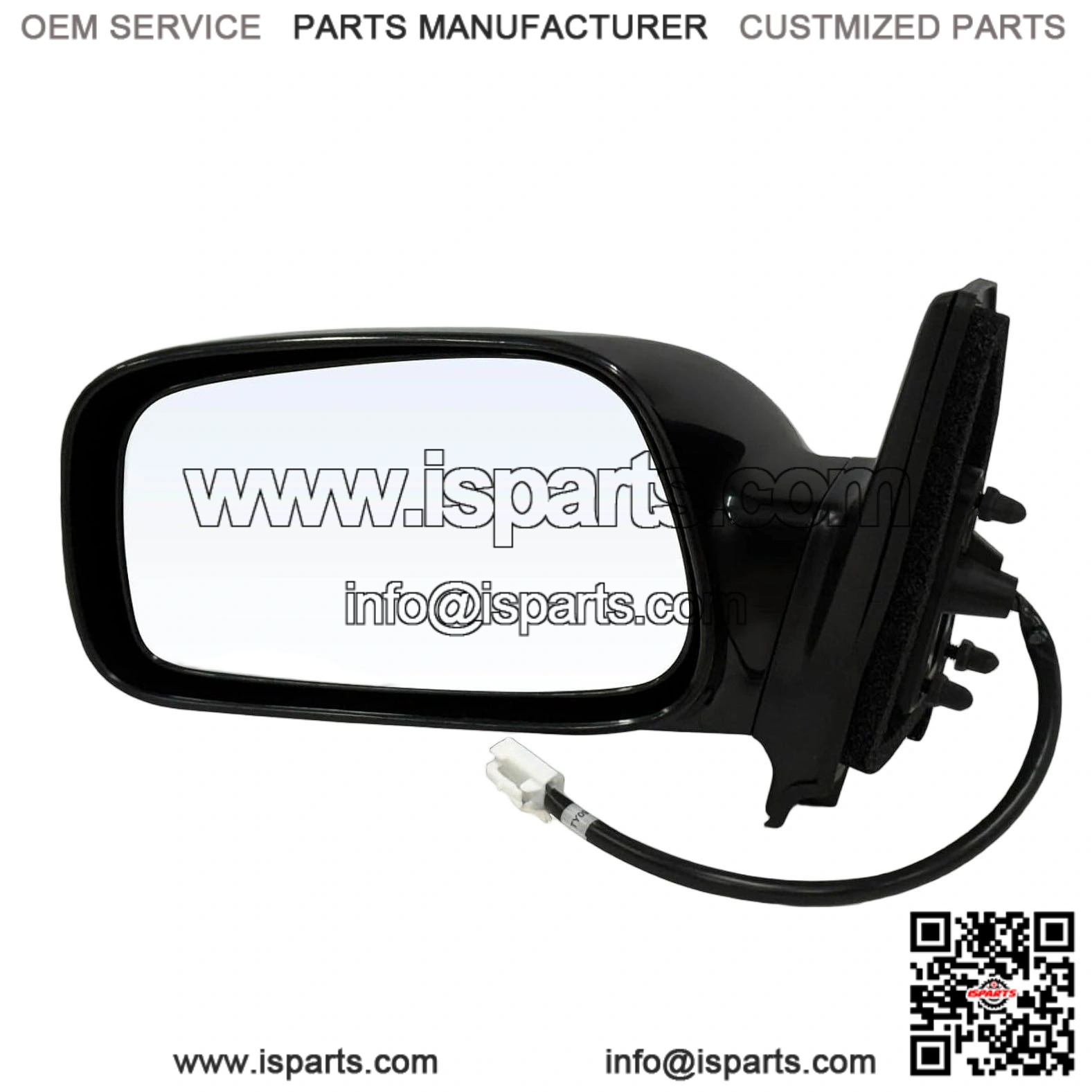 Left Driver Side Power Door Mirror Compatible with Toyota Corolla 2003-2008, Non-Heated, Non-Folding, Black Outside Rear View Mirror, Replace # 8794002380
