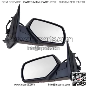 Left and Right Mirror Assembly Set, Power Heated, Memory, Turn Signal, Puddle Light, Power Folding, Compatible with 2014-2018 Chevrolet Silverado 1500, 2015-2019 Silverado 2500 3500 HD, 2014-2018 GMC Sierra 1500