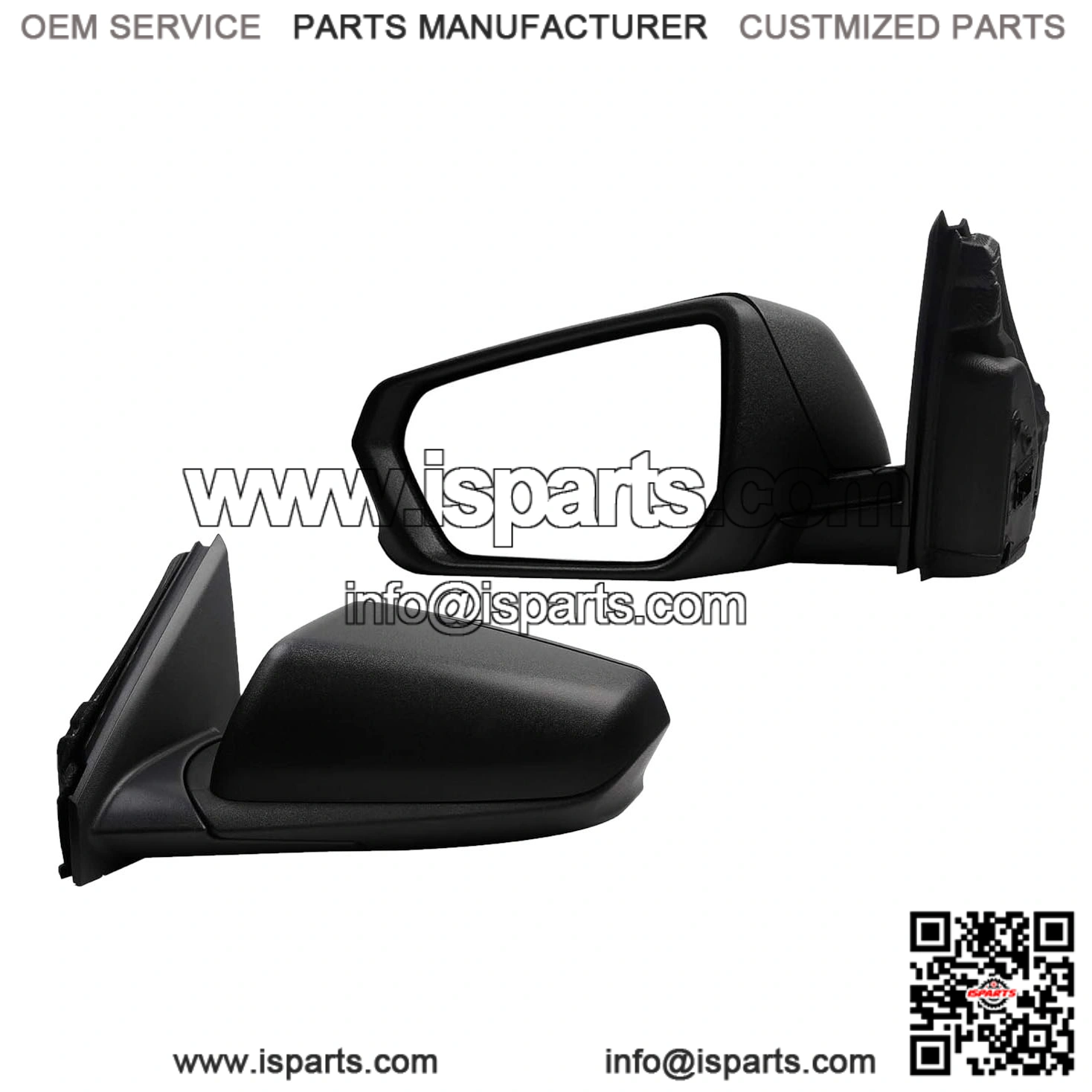 Driver Side Mirror Compatible with 2018-2023 Chevy Equinox GMC Terrain, Left Rear View Mirror, Black Texture Cover, Manual Folding, Heated, Power Glass, Replace GM1320560 (5 Pins)