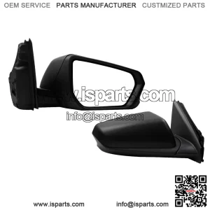 Passenger Side Mirror Compatible with 2018-2023 Chevy Equinox GMC Terrain, Right Rear View Mirror, Black Texture Cover, Manual Folding, Heated, Power Glass, Replace GM1321560 (5 Pins)