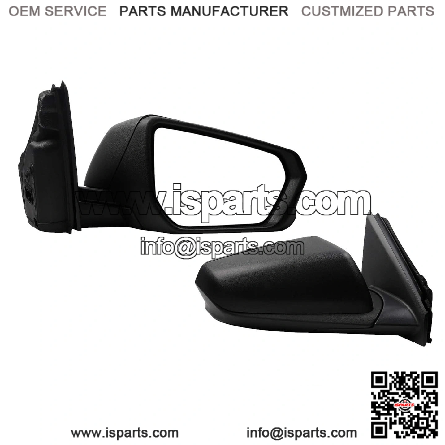 Passenger Side Mirror Compatible with 2018-2023 Chevy Equinox GMC Terrain, Right Rear View Mirror, Black Texture Cover, Manual Folding, Heated, Power Glass, Replace GM1321560 (5 Pins)