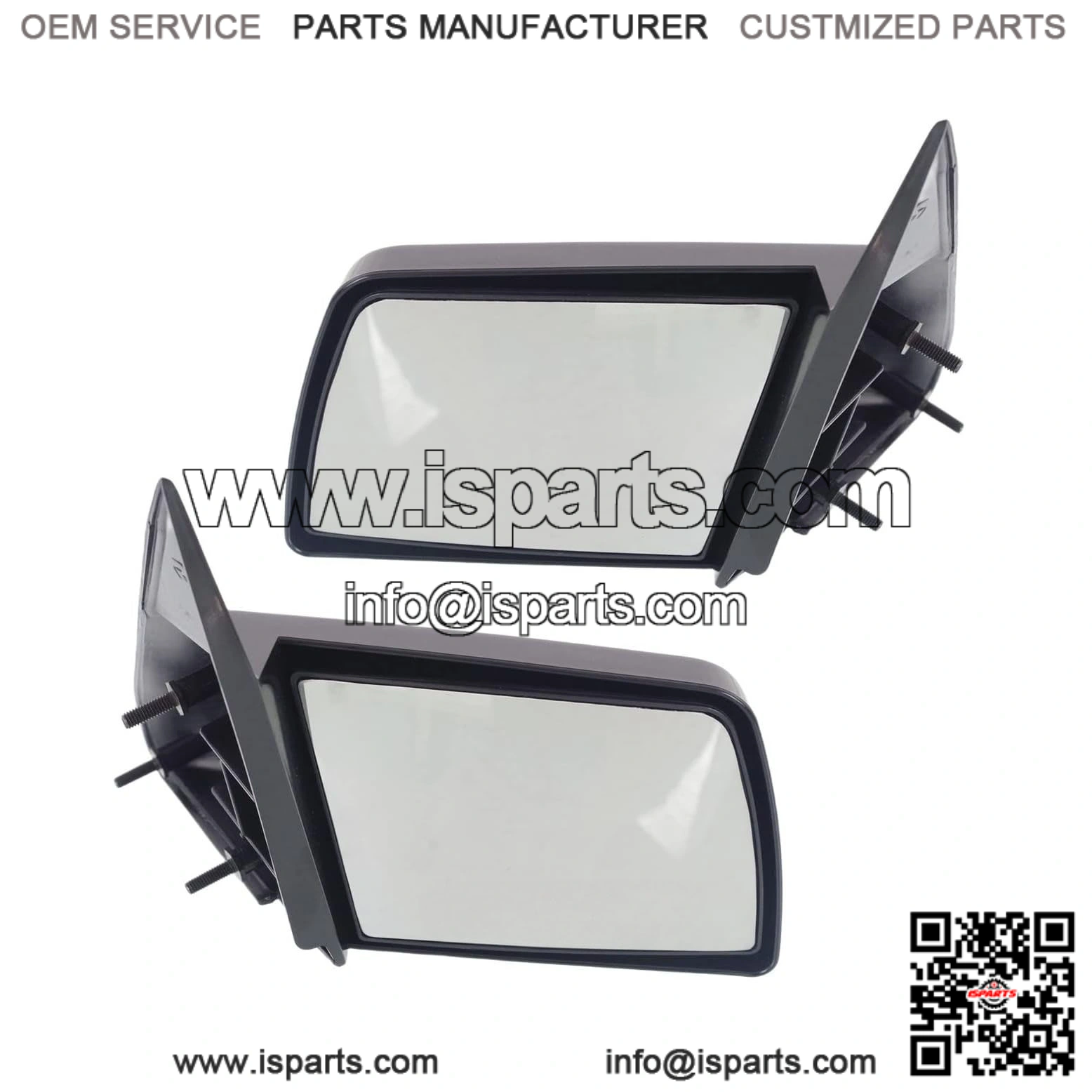 Driver & Passenger Side Mirrors, Non-Electric, Door Mirrors, Side Mirrors, For Chevrolet C1500 K1500 GMC C1500 K1500 1988-1999, Without Blind Spot Monitor, Paintable, Standard Cab