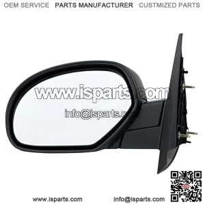 Driver Left Manual Textured Black Side Door View Mirror For Chevrolet Chevy Silverado, GMC Sierra 1500 2500 3500, Tahoe 2007-2014