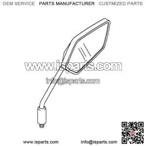 RIGHT MIRROR ASSEMBLY for Z125 PRO 2017-2025 - 56001-0313