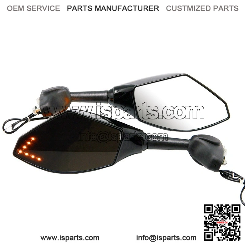 Black LED Turn Signals Side Mirrors ?C for Triumph Daytona 675 955i MT - Image 3