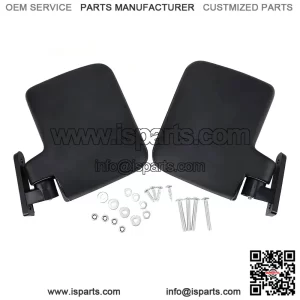 Side Rear View Mirrors ?C Compatible with Club Car, EZGO, and Yamaha Carts