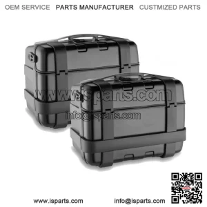Black 92L Side Cases for QJ MOTOR SRT 600 SX (2024) - Large Capacity Motorcycle Panniers
