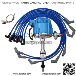 High Performance HEI Distributor & 8.5mm Spark Plug Wire Set for Ford 351W Windsor Small Block