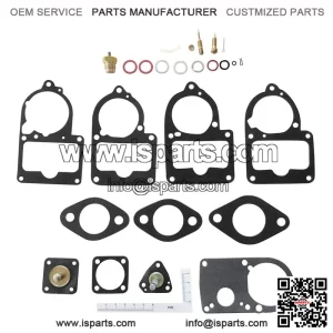 Solex Carburetor Repair Kit with Gasket Set for VW Beetle - Fits Solex 30, 31, 34 PICT