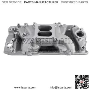 7561 53026 Air Gap Intake Manifold ?C Aluminum Dual Plane Compatible with Chevy Big Block BBC 1966-2000 396 402 427 454 6.5L 6.6L 7.0L 7.4L V8 Engine