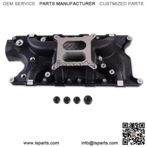 2121 8124 Intake Manifold ?C Aluminum Dual Plane Compatible with Ford Windsor Small Block SBF 1962-2001 260 289 302W V8 ?C Idle-6,500, DM-3212-N ?C Black