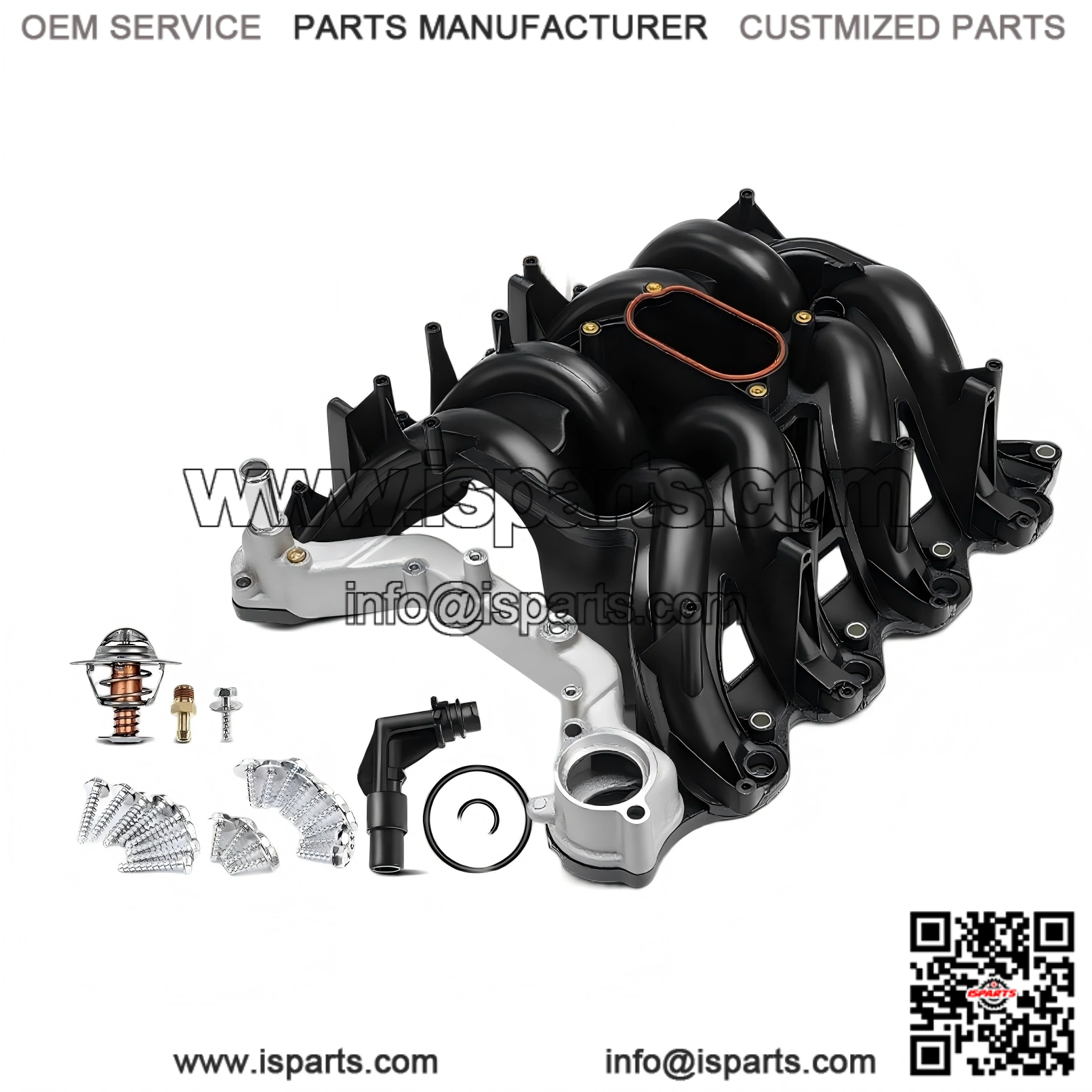 Upper Intake Manifold with Gaskets and Thermostat Kits ?C V8 5.4L Compatible with Ford E-Series, F-Series, F150, F250, F350, E150, E250, E350, E450, Excursion, Expedition ?C Replaces 2L1Z-9424-AA
