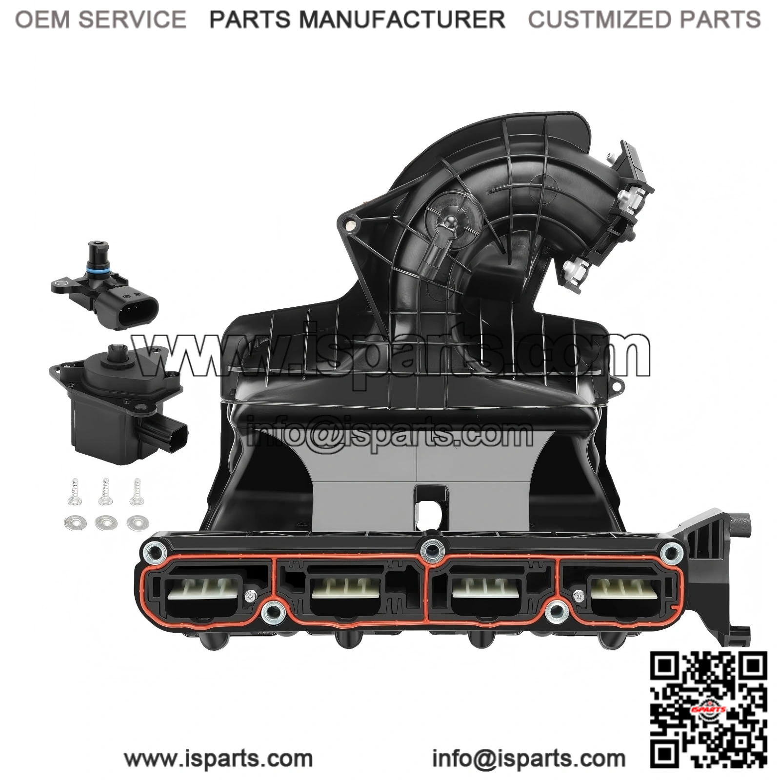 Intake Manifold with Runner Control Valve and MAP Sensor ?C Compatible with Chrysler, Dodge, Jeep Vehicles ?C Avenger, Caliber, Compass, Journey, Patriot, Sebring 2007-2017 ?C 2.4L 2.0L 1.8L