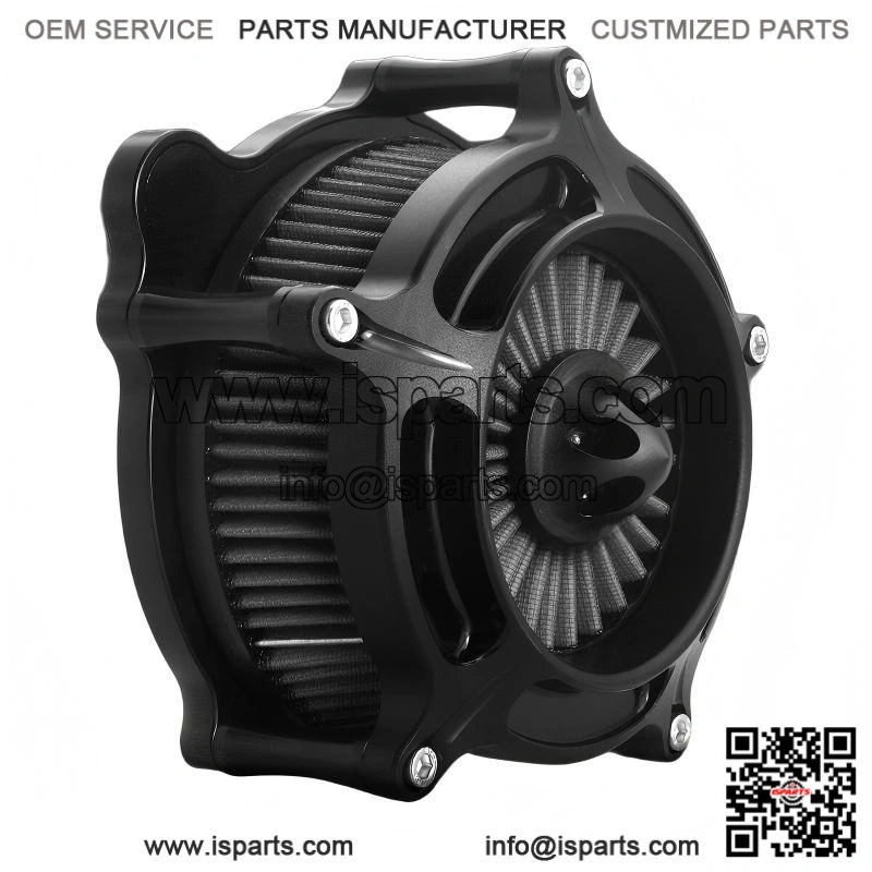 Black Air Intake Filter ?C for Harley Softail FLSTNI FXST Slim FLS 00-15