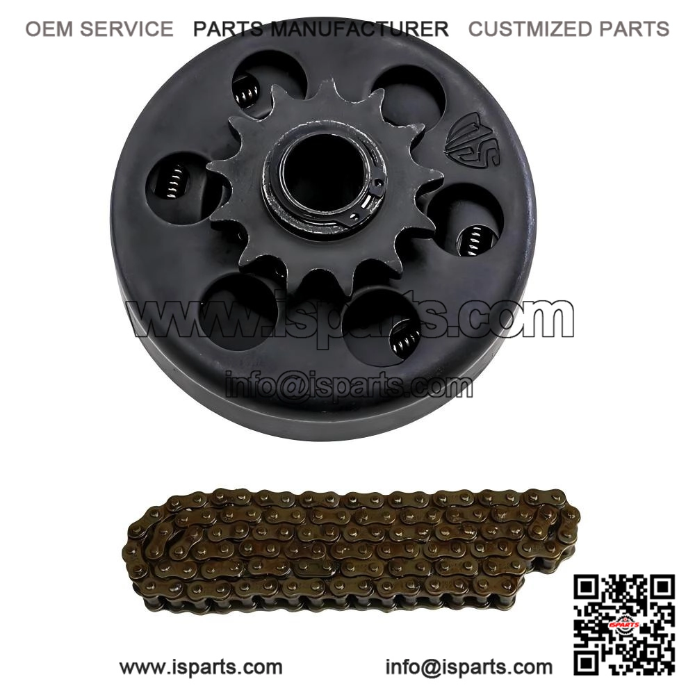 19mm Bore 13T Centrifugal Clutch along with 428 Chain, for Trikes, Drift Carts, Golf Carts, Buggies, and ATVs.