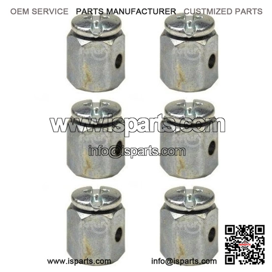 6-Pack of 267 Universal Wire Stop Swivels for Throttle/Choke Cables on Mini Bikes.