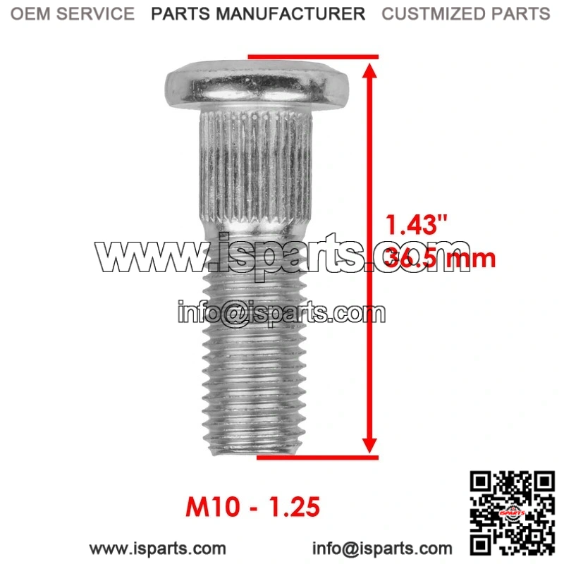 Honda TRX300 Fourtrax 300 2X4 1988 1989-2000 8 Front Wheel Hub Stud Bolt - Image 2