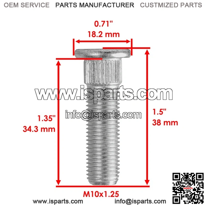 Yamaha Rhino 660 YXR660 2004 2005 2006 2007 8 Rear Wheel Stud Bolt Serration - Image 2