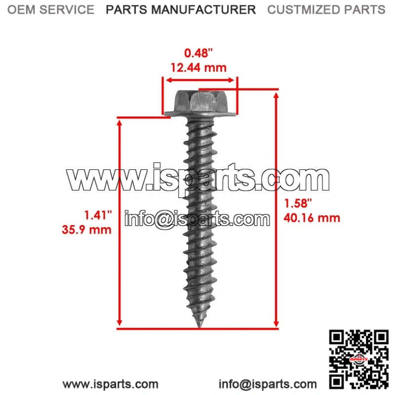 Polaris Clutch Cover Mounting Screw M6x35 Qty 8 7519330 Screw Bolts - Image 2
