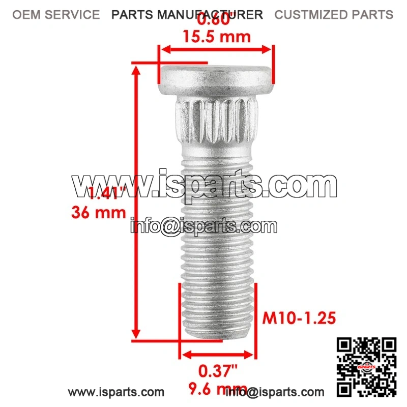 Can-AM 250300055 211300020 250300020 250300034 4 Front Rear Wheel Stud - Image 2