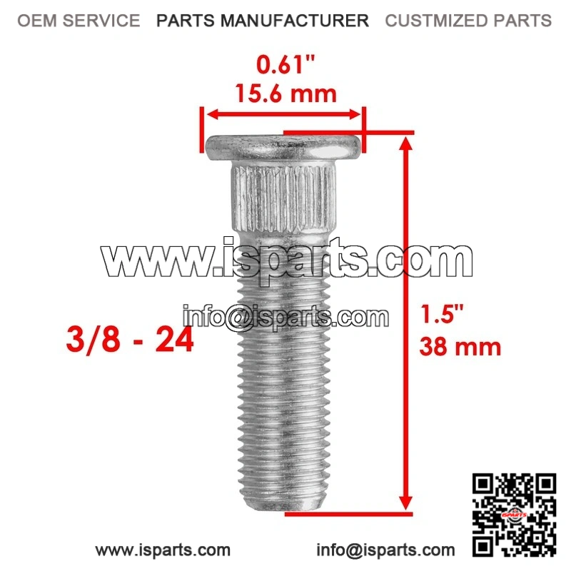 Polaris RZR 800 EFI EPS 2008 2009-2014 16 Studs Front Rear Wheel Hub Studs - Image 3