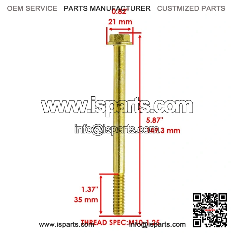 Polaris Ranger 500 2009-2013 / 800 2010-2017 / 900 2011-2014 / 7518562 Rear Knuckle Bolt - Image 3