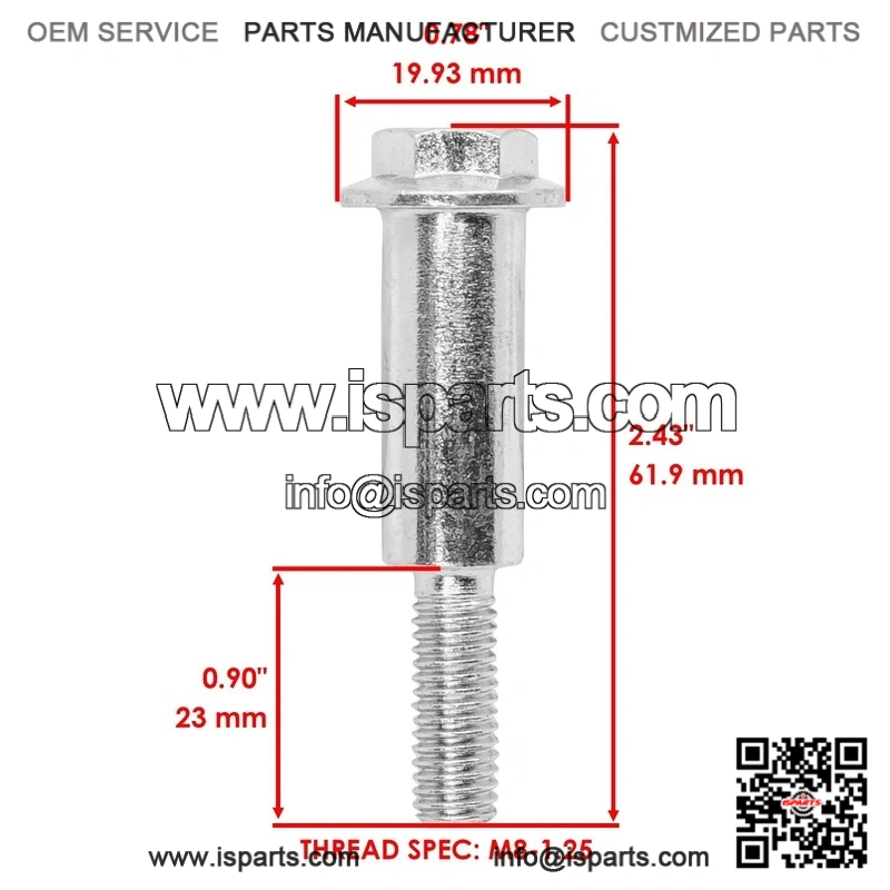 John Deere JX85 4x M110801 Front & Rear Wheel Bolt - Image 2