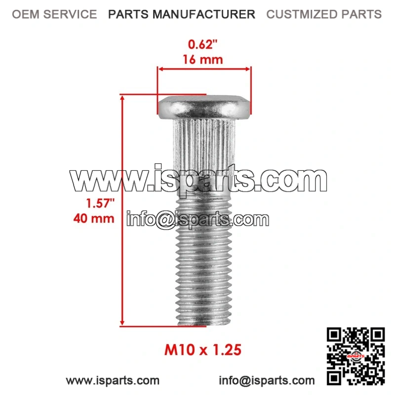 Honda Rancher 420 TRX420TE1 TRX420TM1 2014-25 QTY 8 Front Wheel Hub Stud Bolt - Image 2