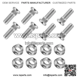 Polaris Magnum 325 2x4 4x4 2000-2001 3/8" 8x Front Rear Studs & Flange Nuts