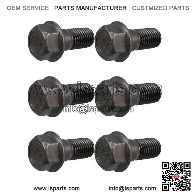6-Set Crankshaft Counterweight Bolt 8051-27-235 for MAZDA RX7 FD3S