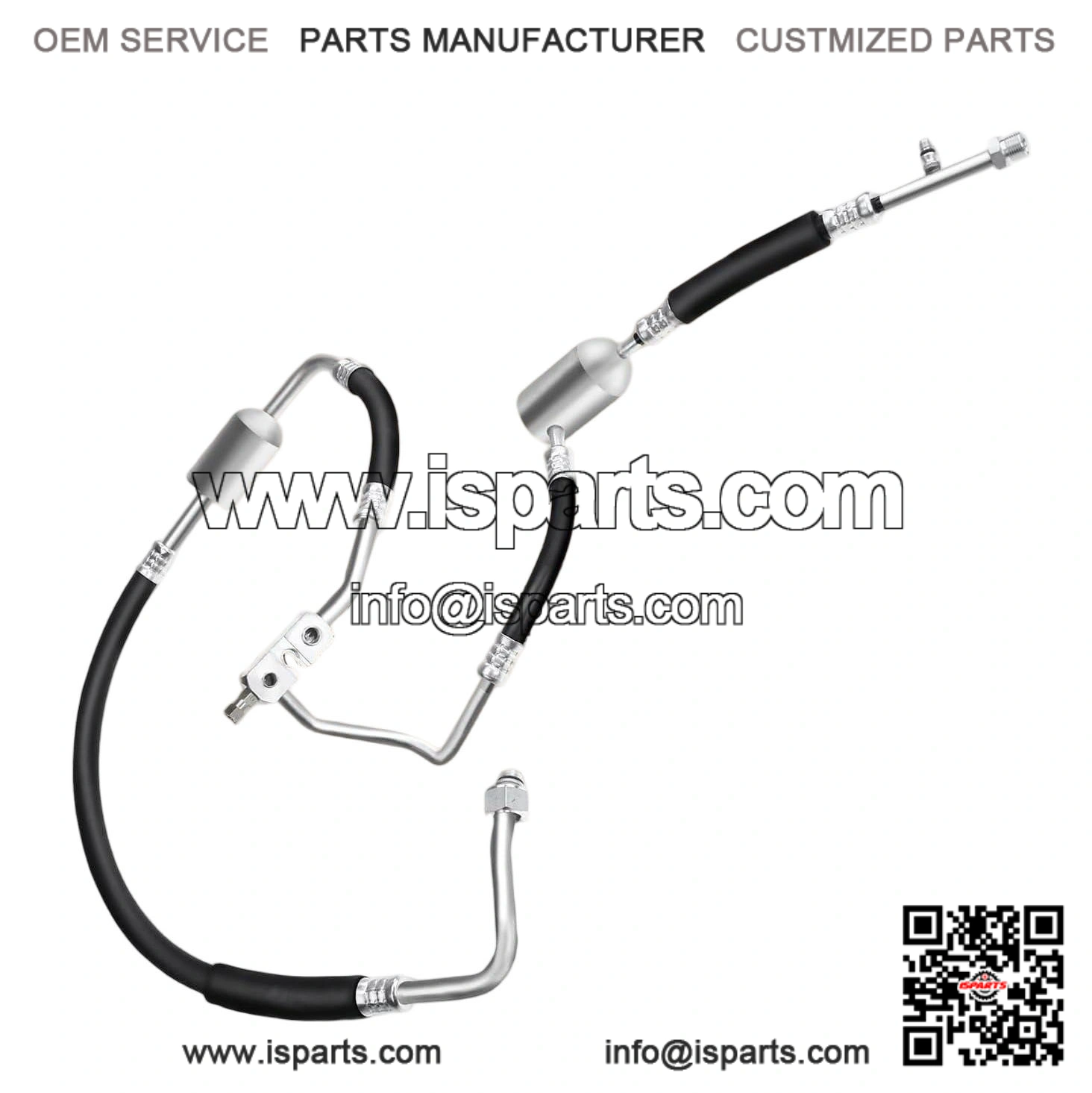 A/C Suction & Discharge Line Hose Assembly for Ford F-150, F-250, F-350, Bronco, 1989-1993, OHV