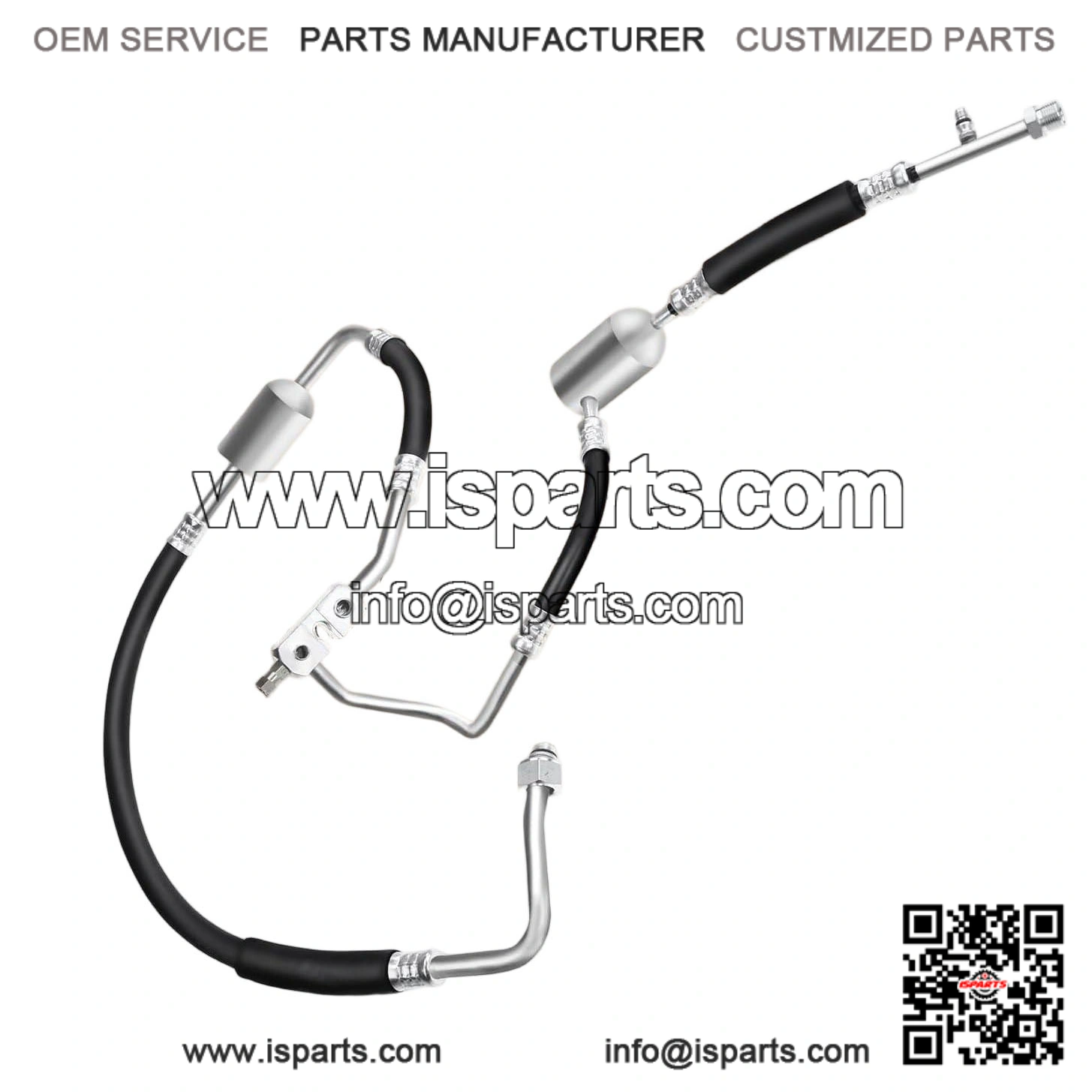 A/C Suction Hose & Discharge Line Hose Assembly for Ford F-150, F-250, F-350, Bronco, 1989-1993, OHV