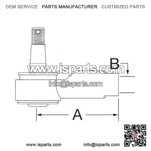 Steering Cylinder Ball Joint Fits Case-IH & Ford/New Holland Compact Tractors, PN:SBA334801512 (SBA334801512)