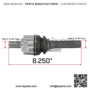 John Deere Backhoe 310J, 310SJ, 410J & More 4WD Front Axle Tie Rod Swivel Joint (AT339807)
