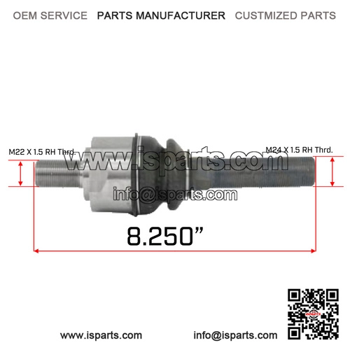 John Deere Backhoe 310J, 310SJ, 410J & More 4WD Front Axle Tie Rod Swivel Joint (AT339807)