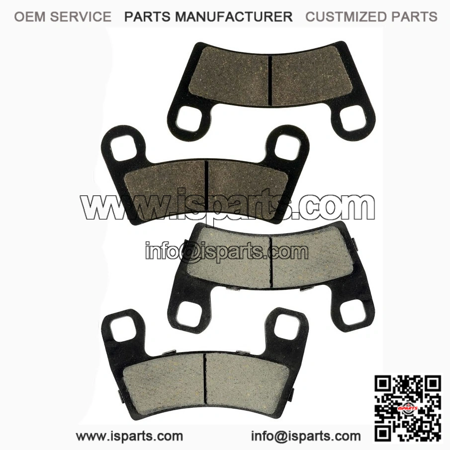Front and Rear Brake Pad Set for Polaris RZR S 1000 EPS 2017 & RZR S 900 EPS 2015-2017