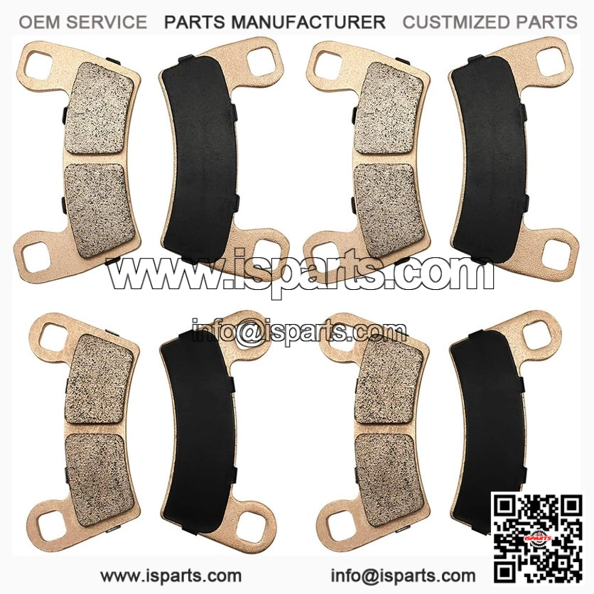 Sintered Front & Rear Brake Pads for Polaris RZR 900 S, 900, S-1000 2-Seater Trail Models