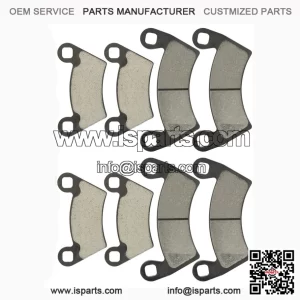 Caltric Front & Rear Brake Pads for Polaris Ranger 800 4x4 EFI (2010-2014) | Complete Brake Set