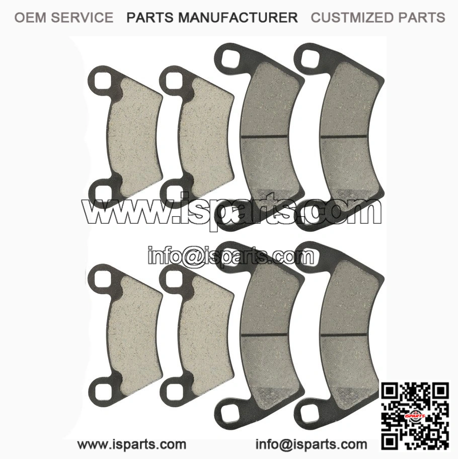 Caltric Front & Rear Brake Pads for Polaris Ranger 800 4x4 EFI (2010-2014) | Complete Brake Set