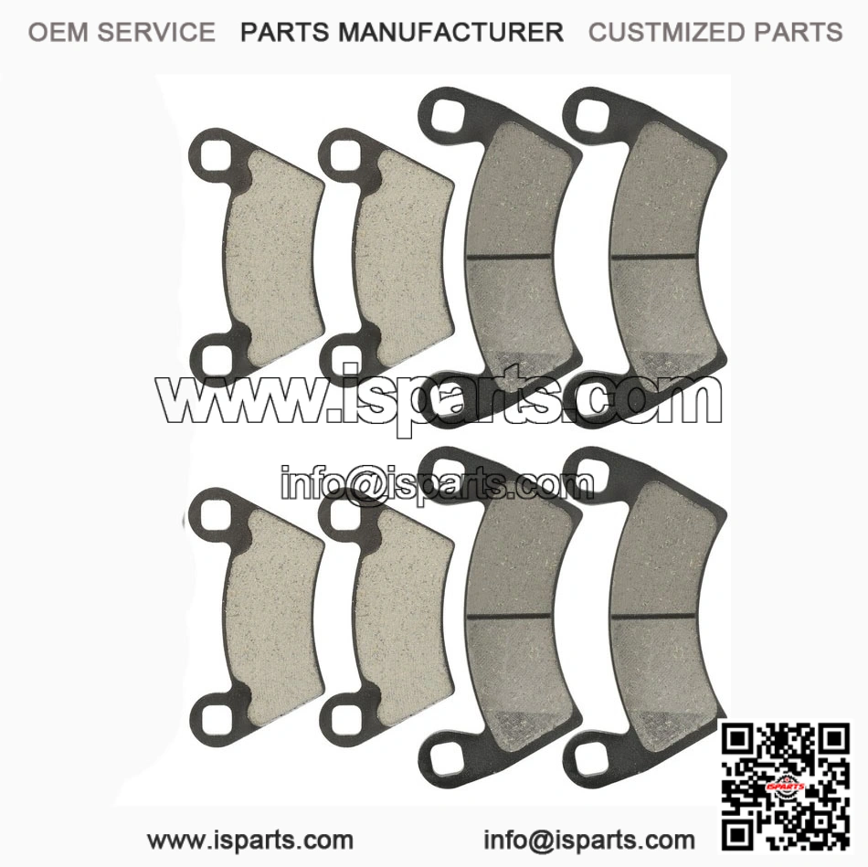 Caltric Front & Rear Brake Pads for Polaris Ranger 700 EFI 4x4 & 6x6 (2008-2009) | Brake Set