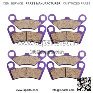 4 Pairs Carbon Fiber Brake Pads for Polaris RZR 800 EFI (2008-2013) | Front & Rear Kit | Low Dust & Noise