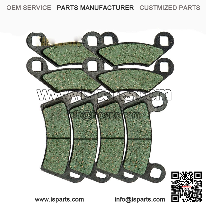 Front and Rear Brake Pads for Polaris RZR 800 S EFI (2008-2014) | Exact Fit for 2009, 2010, 2011, 2012, 2013 Models
