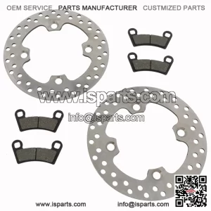 Brake rotors and pads for the Polaris RZR 570 2014 - 2021 front brakes