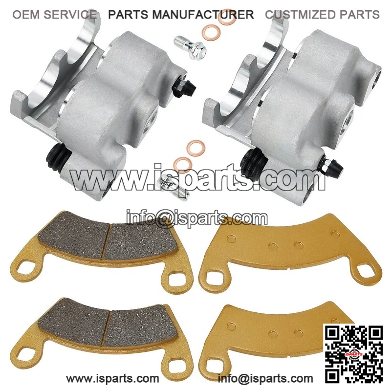 Front Brake Calipers and Pads Assembly for Polaris Ranger 700, XP 700, Crew (2008-2009) | Complete Caliper Kit
