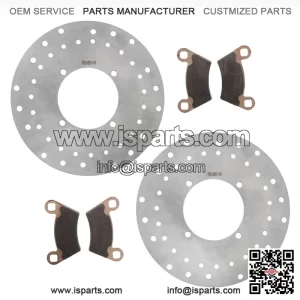 2006-2007 Polaris Ranger 700 6x6 EFI front brake rotors and MudRat brake pads