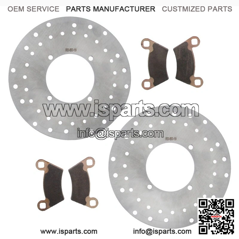 2006-2007 Polaris Ranger 700 6x6 EFI front brake rotors and MudRat brake pads